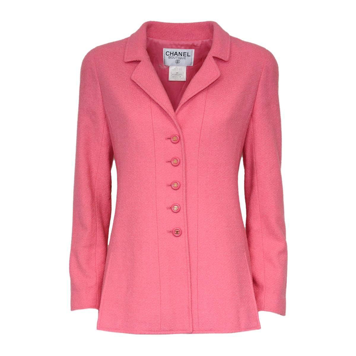 Chanel Pink Wool Jacket  