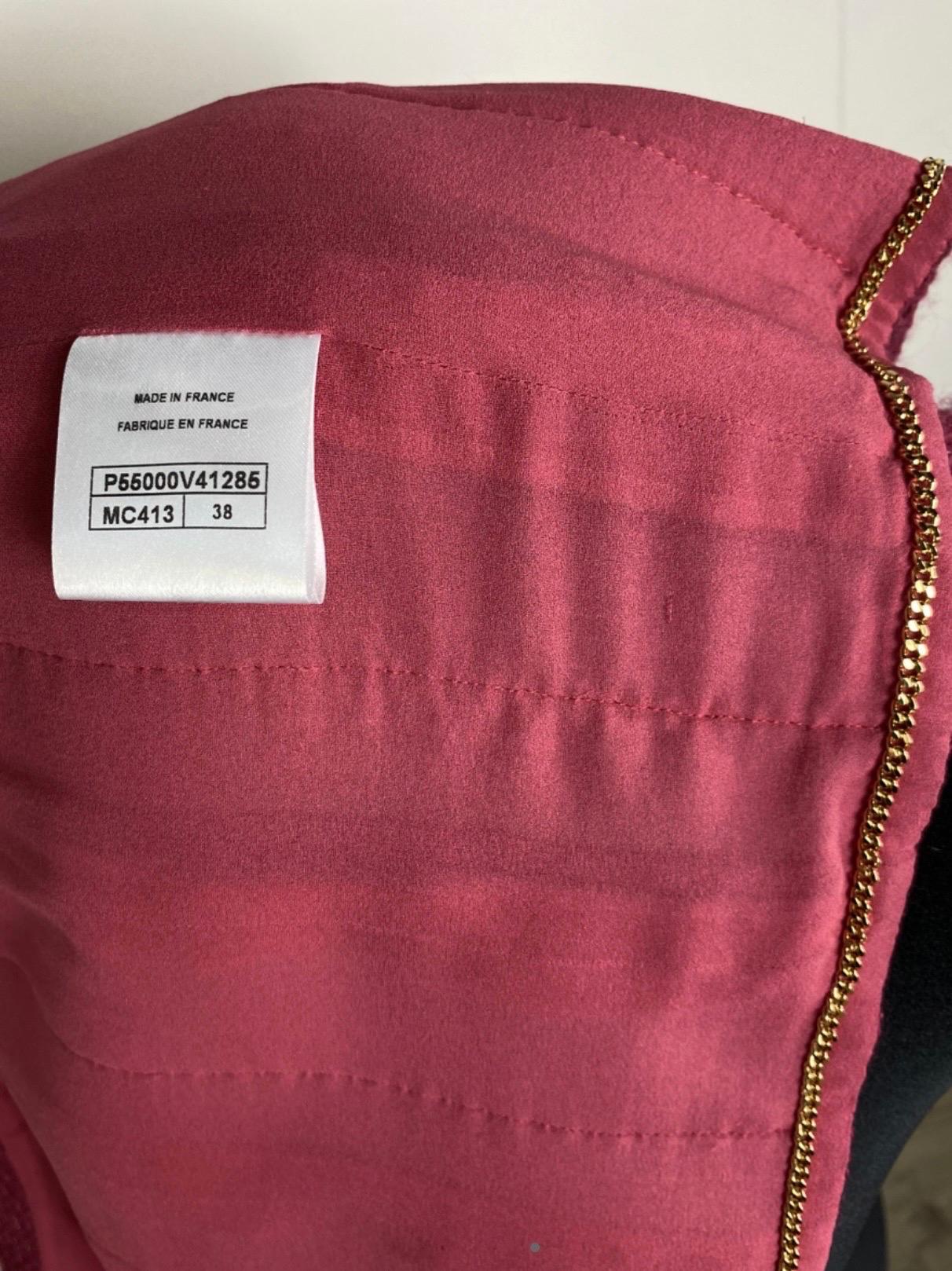 Chanel pink wool tweed Jacket 3