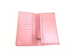 Chanel Pink X Black Cambon Quilted Long 218447 Wallet