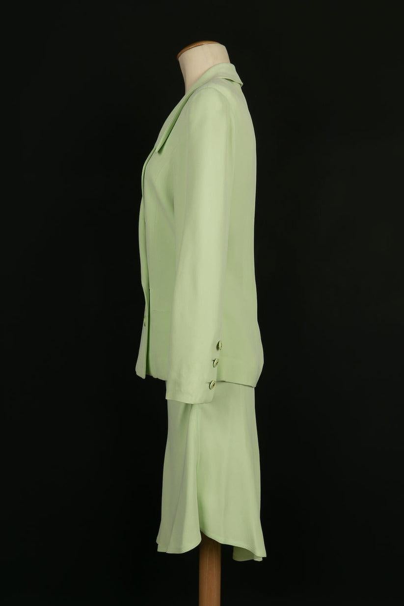 Chanel Pistachio Color Outfit Size 40FR Spring, 1994 1