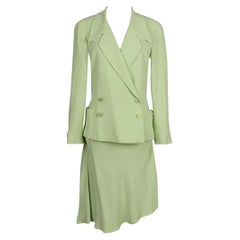 Chanel Pistachio Color Outfit Size 40FR Spring, 1994