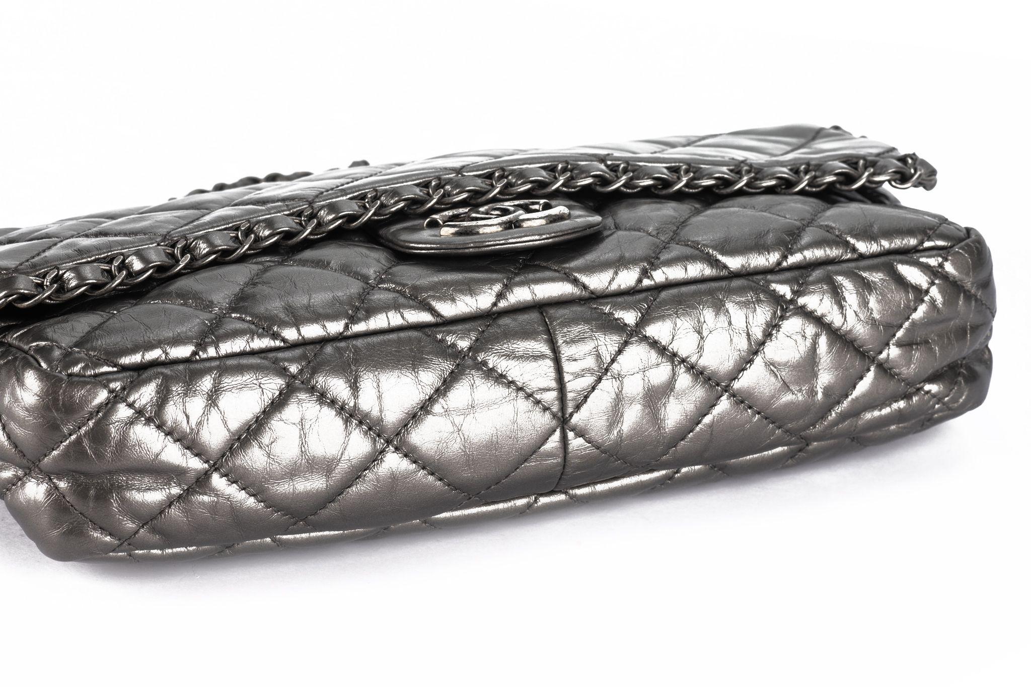 Women's Chanel Platinum Chain Me Flap Bag For Sale