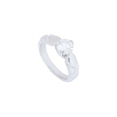 Chanel Platinum Diamond Coco Crush Ring 1.03 Carat GIA Certified