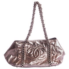 Chanel Platinum Leather Shoulder Bag