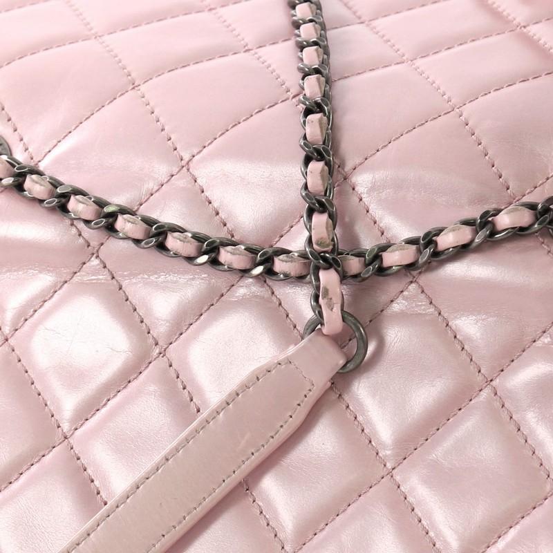 Chanel Pleated Chain Flap Bag Quilted Calfskin Medium 3
