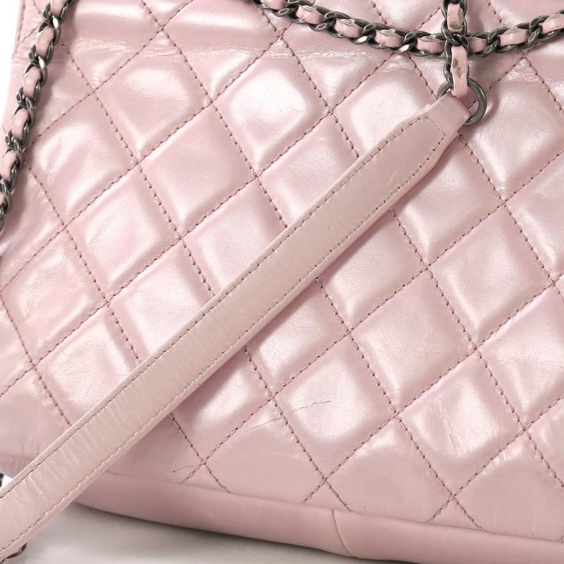 Chanel Pleated Chain Flap Bag Quilted Calfskin Medium 2