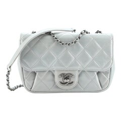 Chanel Pleated Chain Flap Bag Gestepptes Kalbsleder Medium