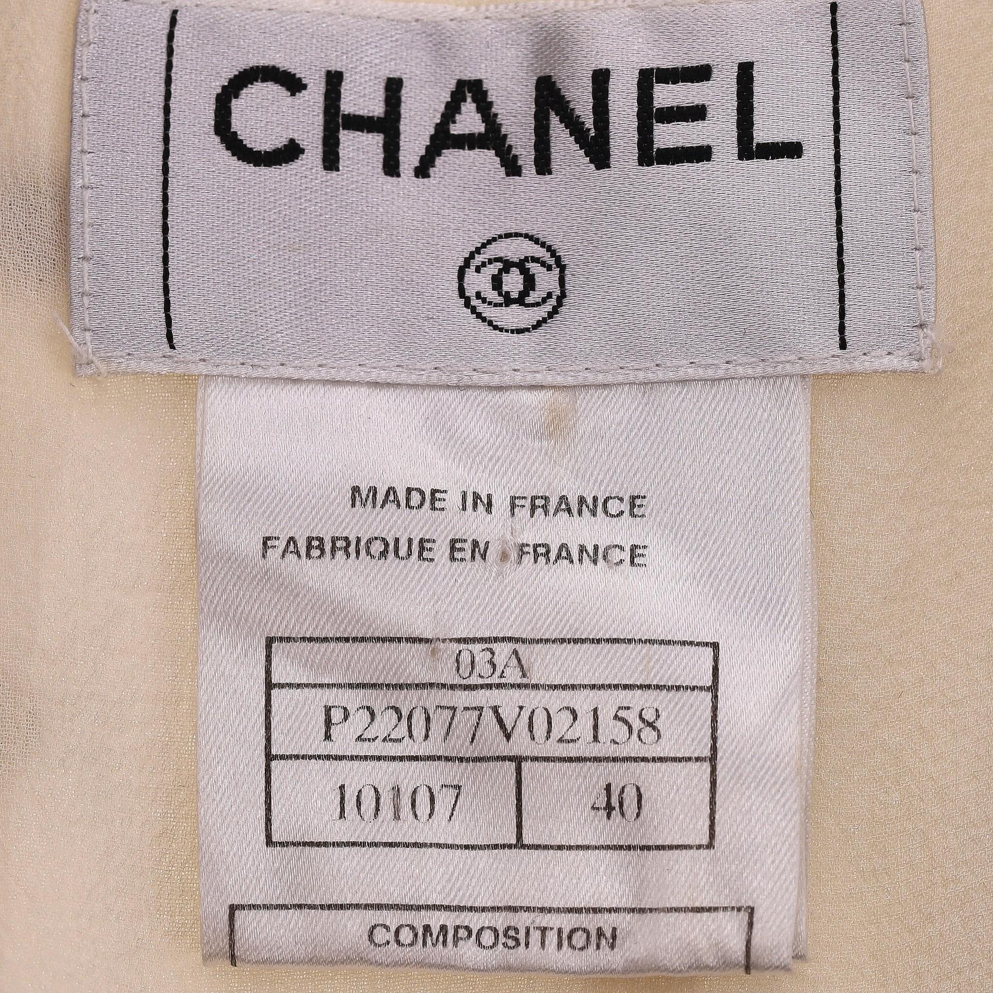 Chanel Pleated Silk Skirt With Lace Trim 1