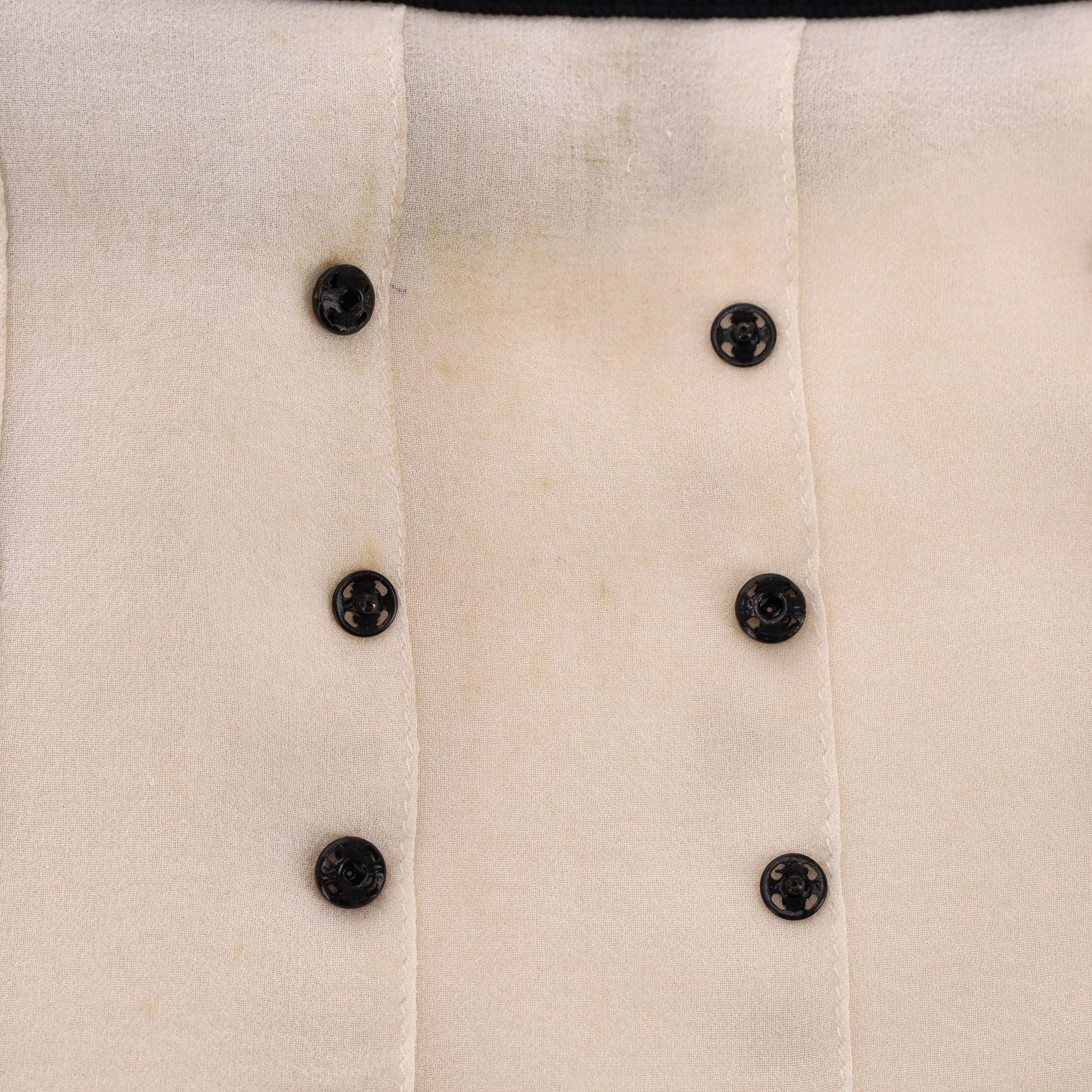 Chanel Pleated Silk Skirt With Lace Trim 3