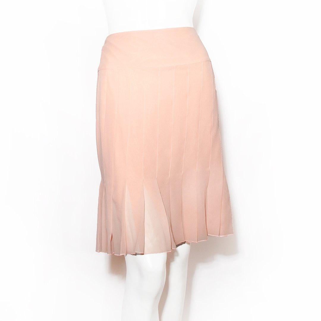 Chanel Pleated Skirt RTW 2003 In Good Condition In Los Angeles, CA