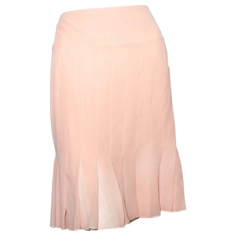 Chanel Pleated Skirt RTW 2003 For Sale at 1stDibs