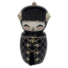 Chanel Plexiglass & Enamel Paris-Shanghai China Doll Minaudière Gold Hardware