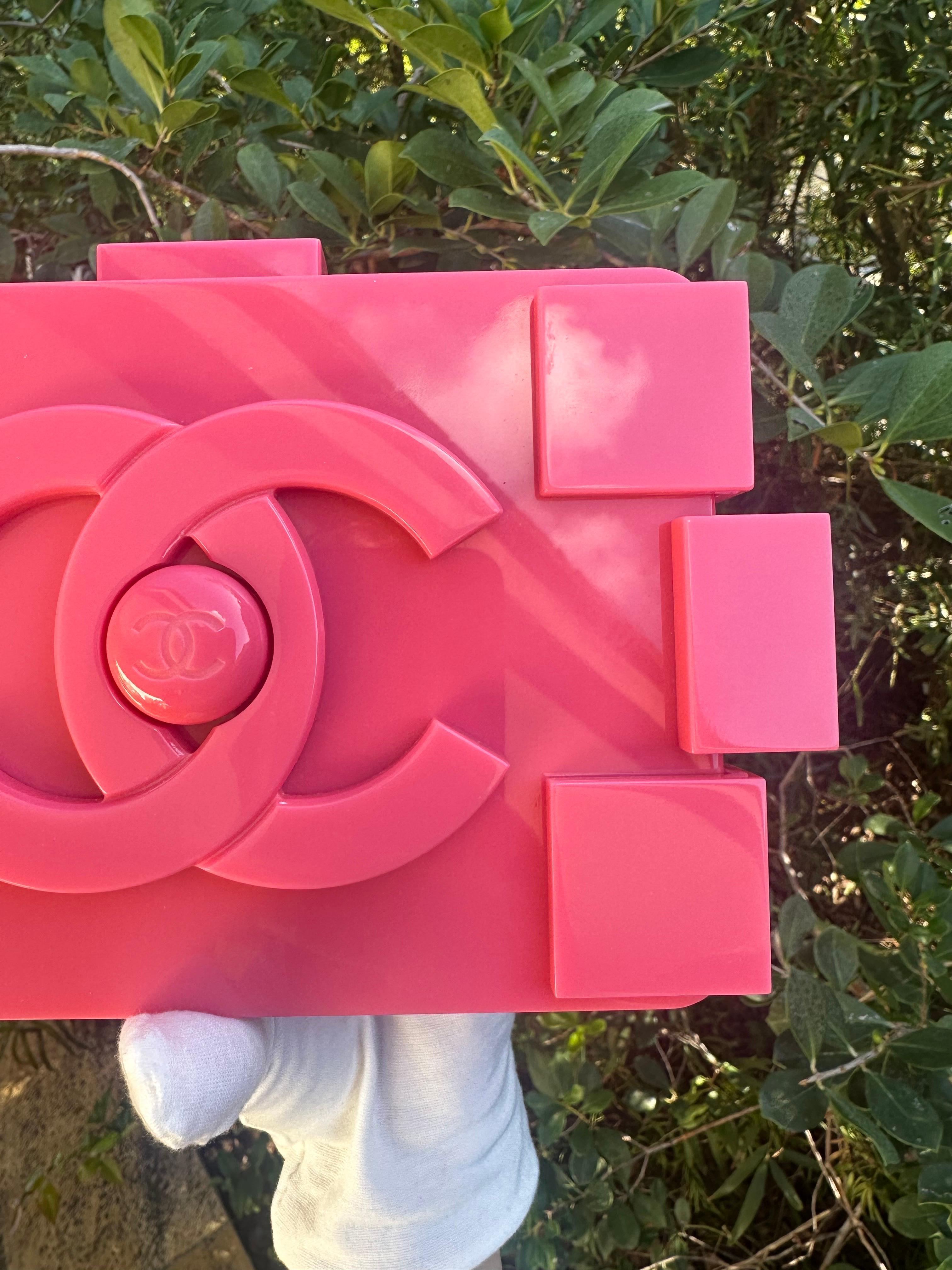 Chanel Plexiglass Pink Brick Lego Clutch Bag

2012 Barcode Boy Brick Lego shoulder bag

Called by critic Tim Blanks ‘the ever-younger spirit of Karl’s Chanel’, the Boy Brick Lego bag from Chanel was created by Karl Lagerfeld for the brand’s SS13