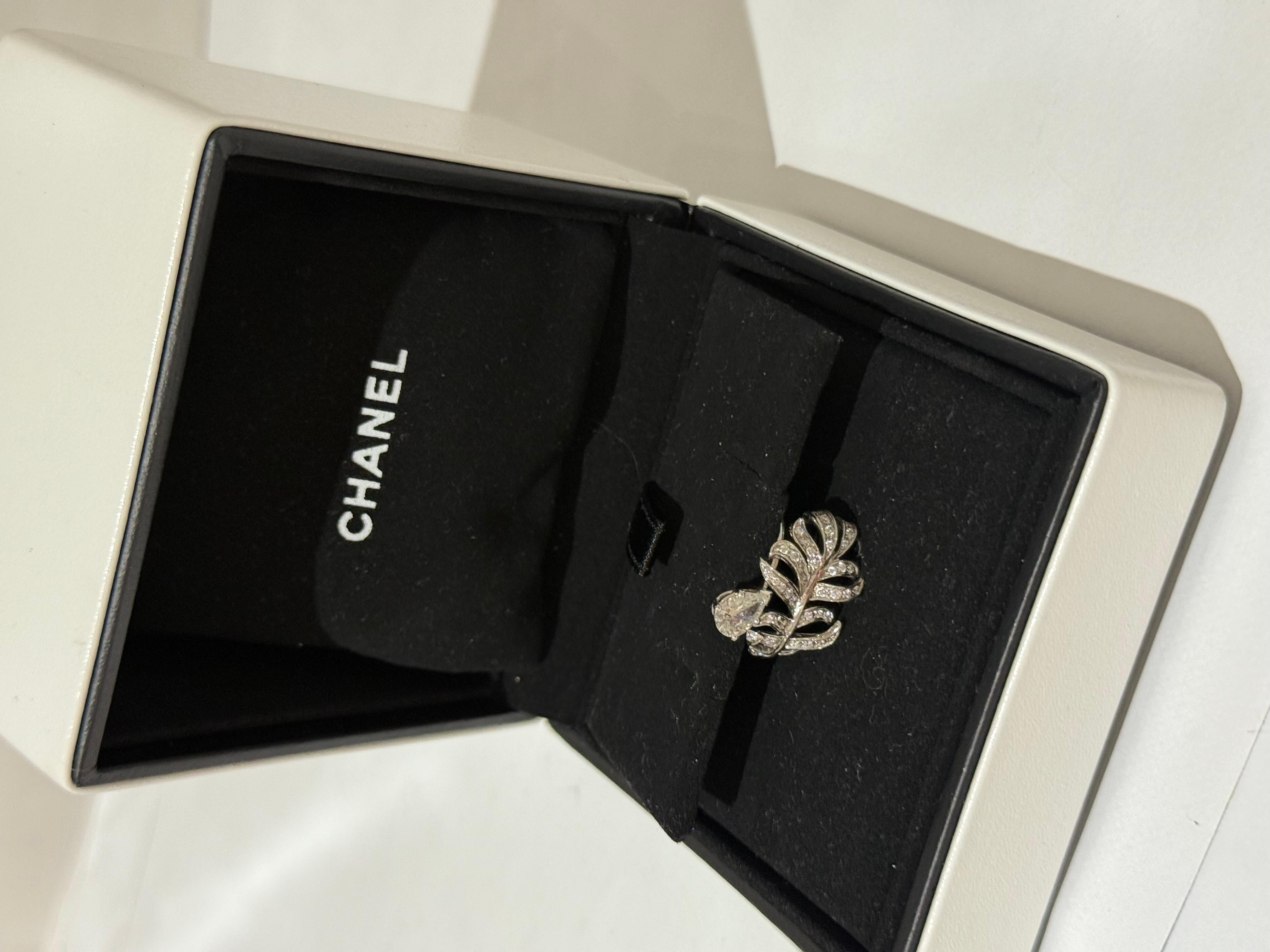Chanel Plume De Chanel diamond Ring 0.5 carat Contemporáneo en venta