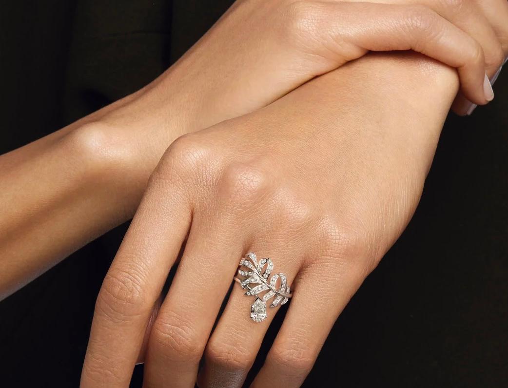Chanel Plume De Chanel diamond Ring 0.5 carat en venta 1