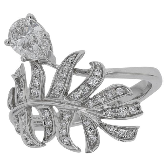Chanel Plume De Chanel diamond Ring 0.5 carat en venta