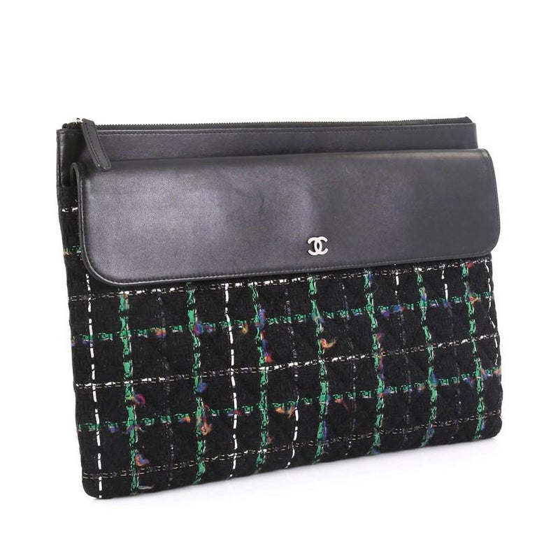 Chanel Quilted Lambskin Zip Pouch