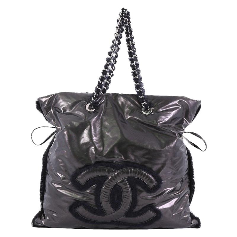 Chanel Polar Bon Bon Tote Vinyl with Mohair