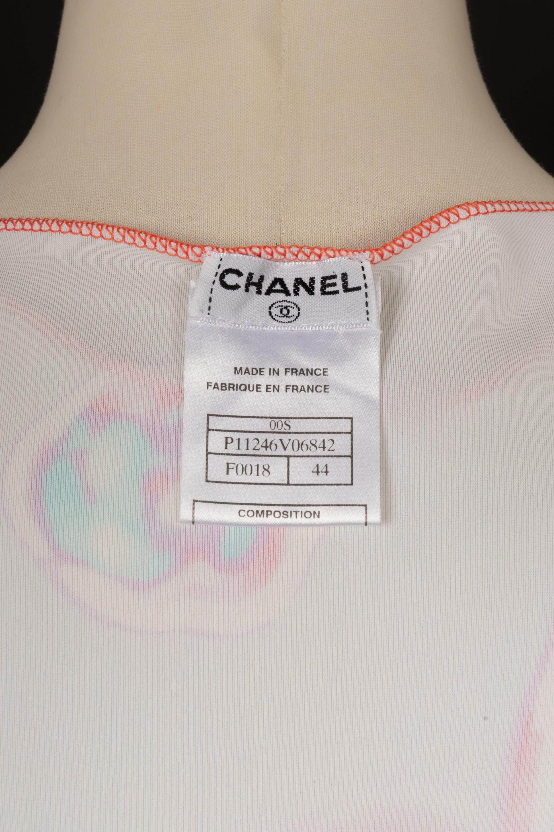 Top / Maglietta Chanel in poliammide nei toni pastello, 2000 in vendita 2
