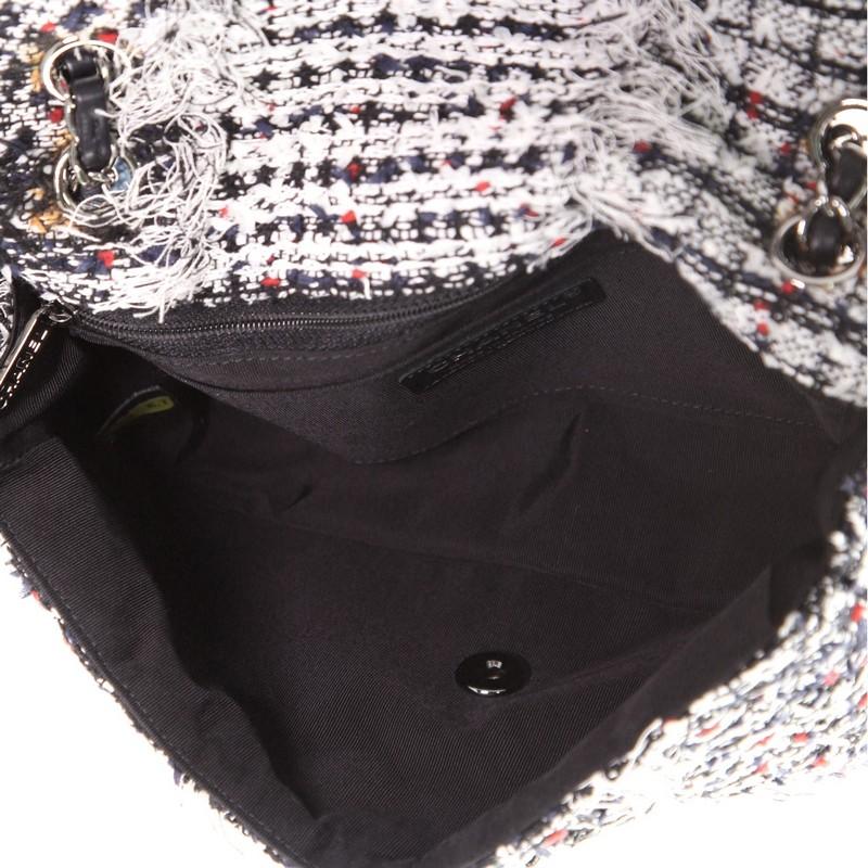 Chanel Pom Pom CC Flap Bag Quilted Tweed Medium 1