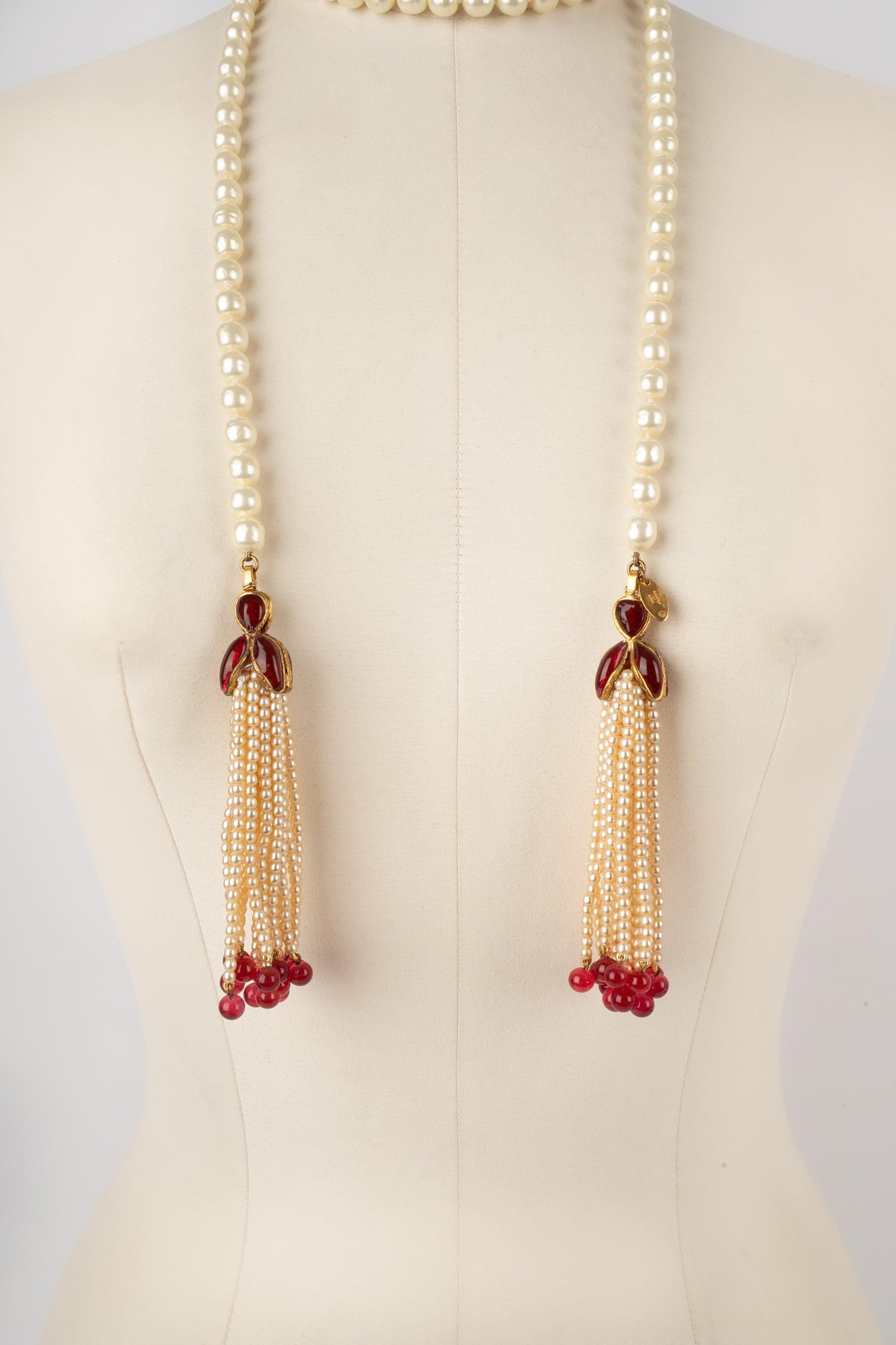 Chanel, Pompom-Halskette, 1983 im Zustand „Hervorragend“ in SAINT-OUEN-SUR-SEINE, FR