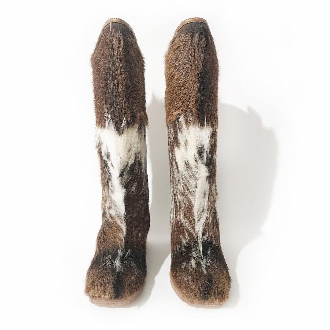 pony hair boots