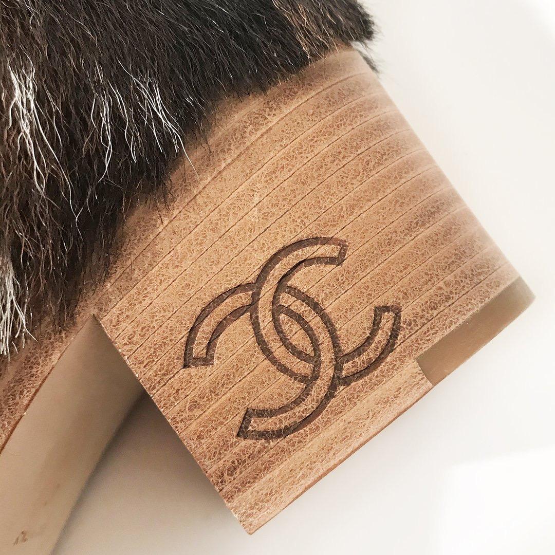 Brown Chanel Pony Hair Boot (Pre-Fall 2014 Collection)