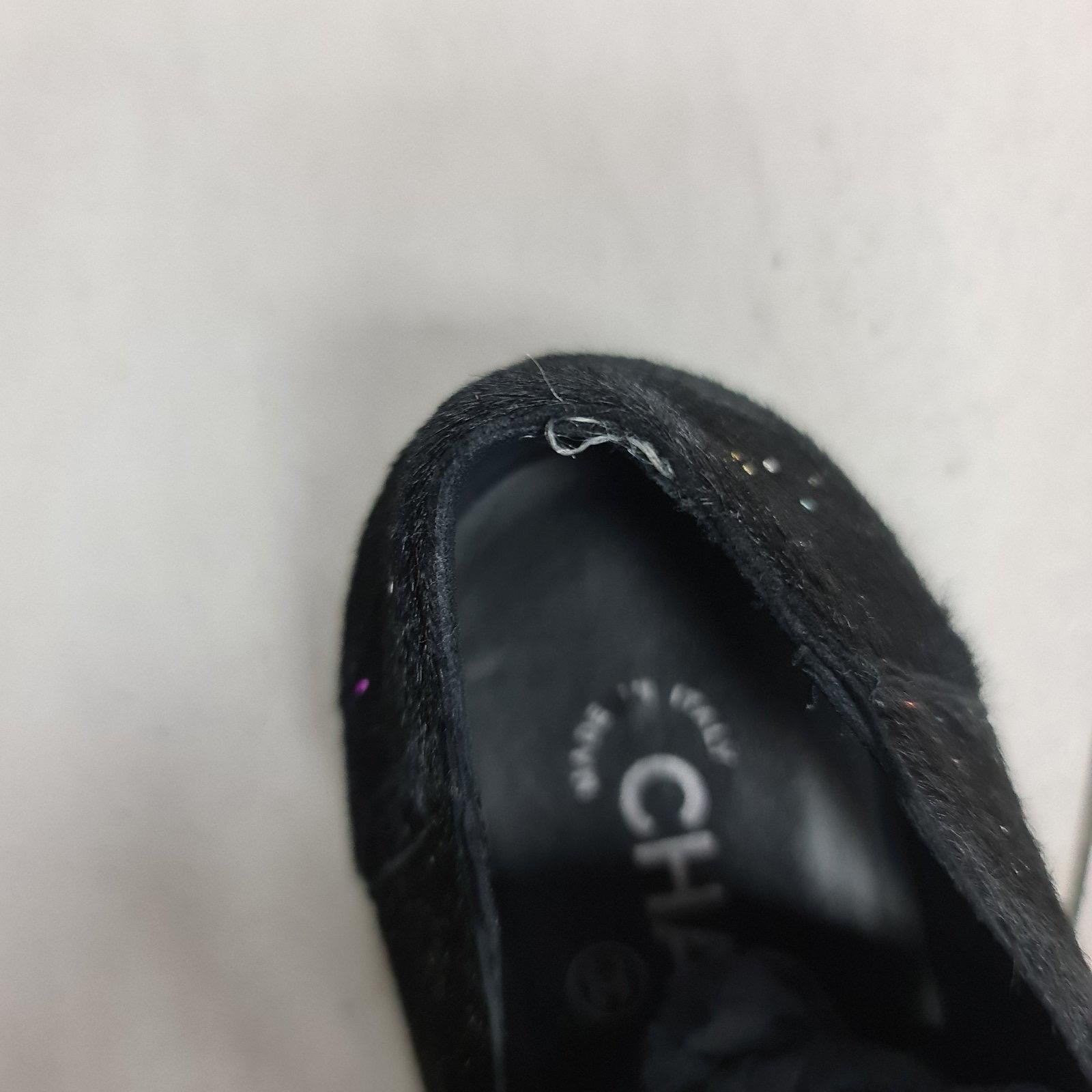 Chanel Pony Hair  CC Loafers For Sale 1