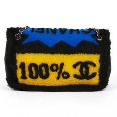 CHANEL Pop Art N°5 Bag in Graffiti Leather and Shearling Fabric