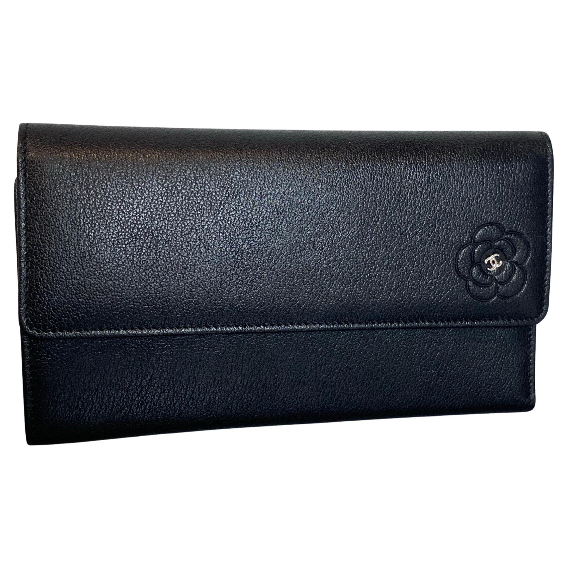 Chanel portafoglio nero in vendita