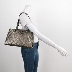 Chanel Portobello ChainTote Bag Bronze Metallic Silver Calfskin