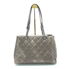 Chanel Portobello ChainTote Bag Bronze Metallic Silver Calfskin