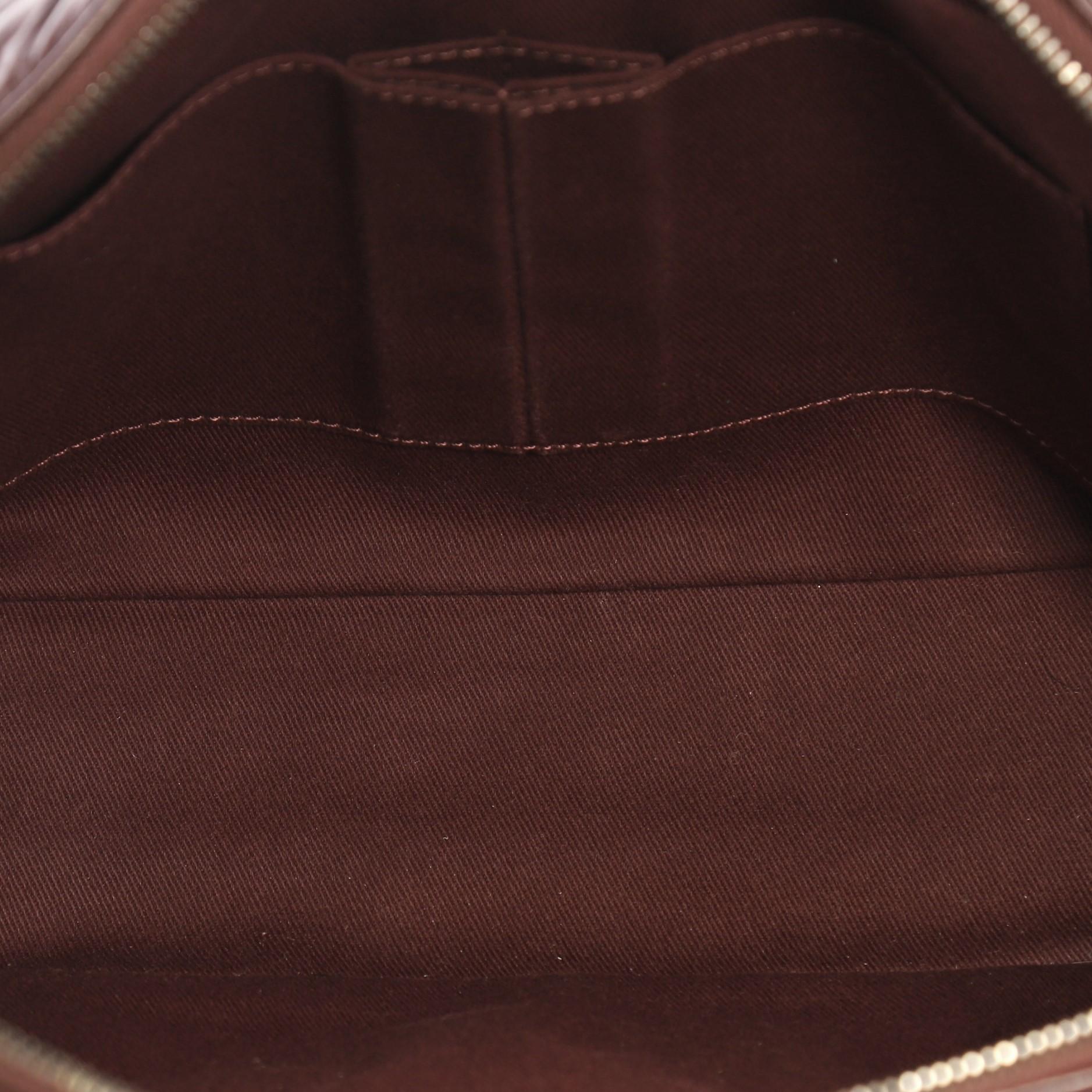 Black Chanel Portobello Flap Bag Quilted Aged Calfskin Jumbo