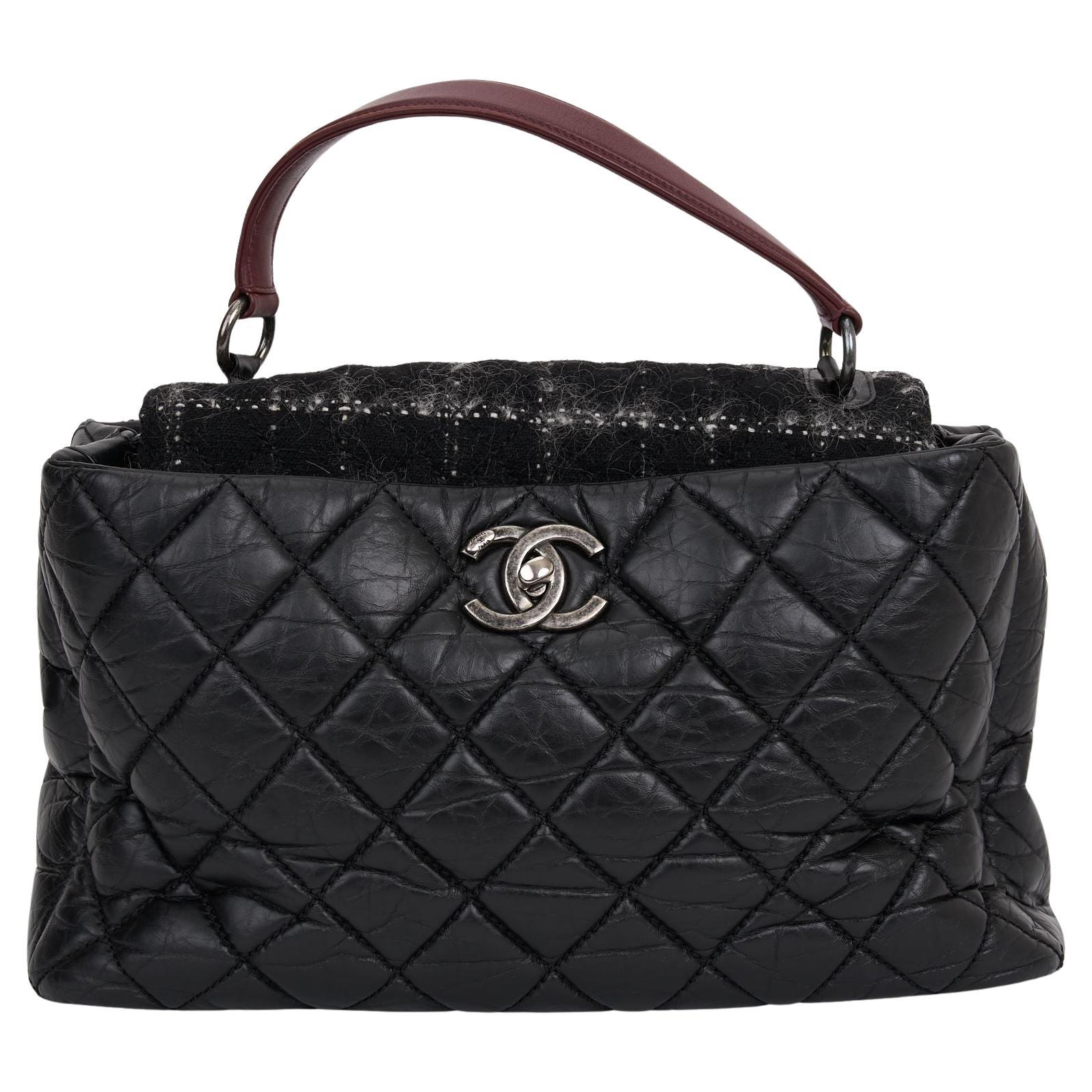 Chanel Portobello Quilted Calfskin/Tweed For Sale