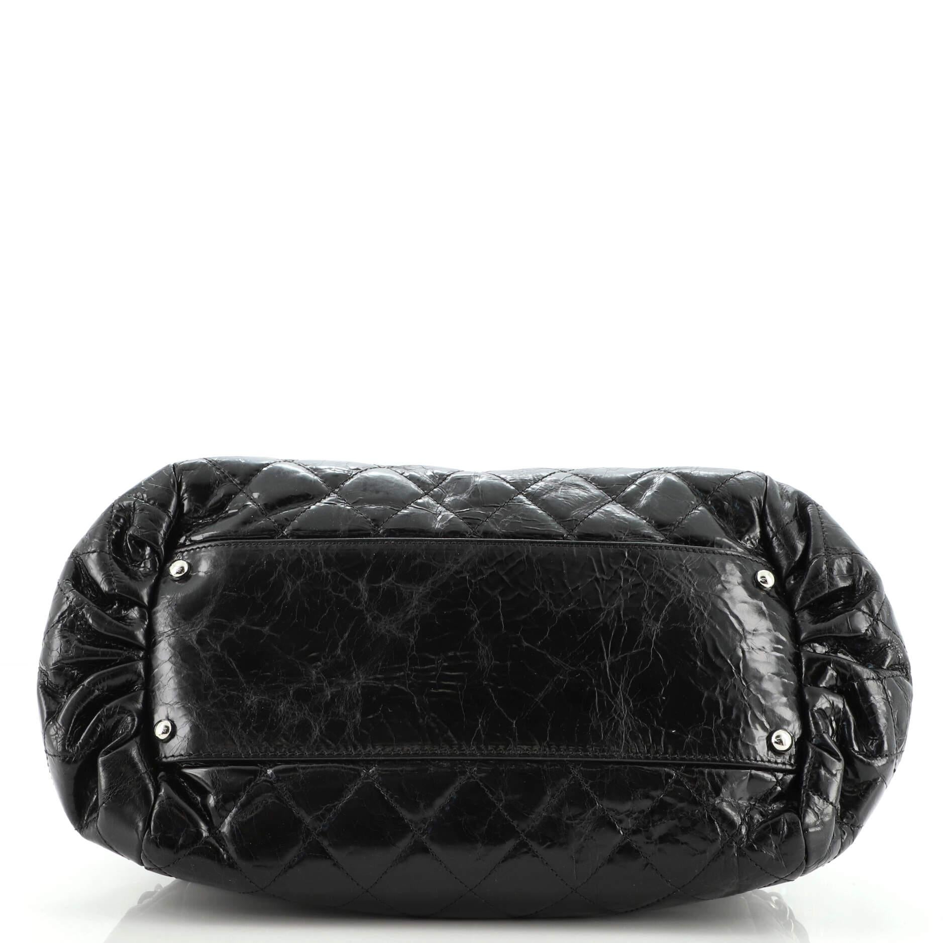 Women's or Men's Chanel Portobello Tote Quilted Glazed Calfskin and Tweed East West