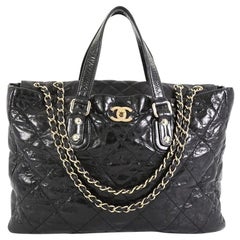 Chanel Portobello Tote Quilted Glazed Calfskin Large