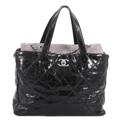 Chanel Portobello Tote Quilted Glazed Calfskin Medium