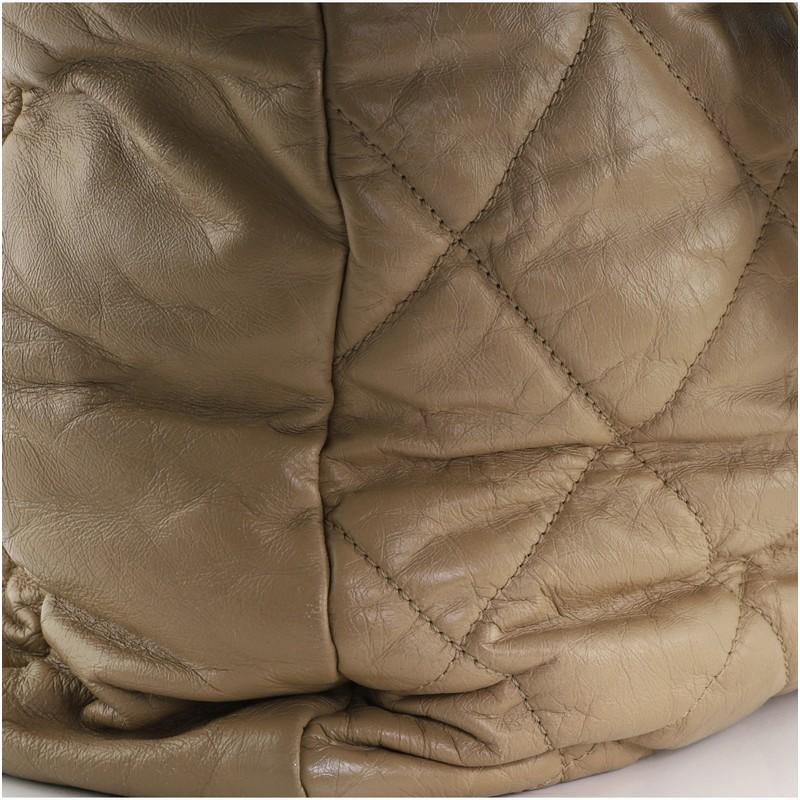 Chanel Portobello Zip Tote Quilted Glazed Calfskin and Tweed 1
