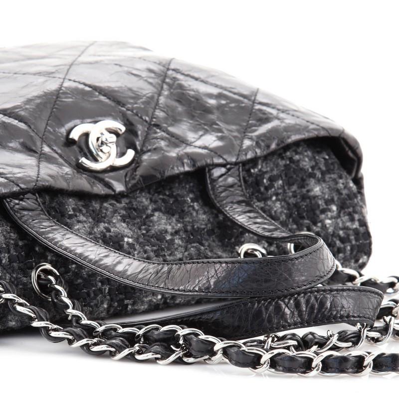 Chanel Portobello Zip Tote Quilted Glazed Calfskin and Tweed 2
