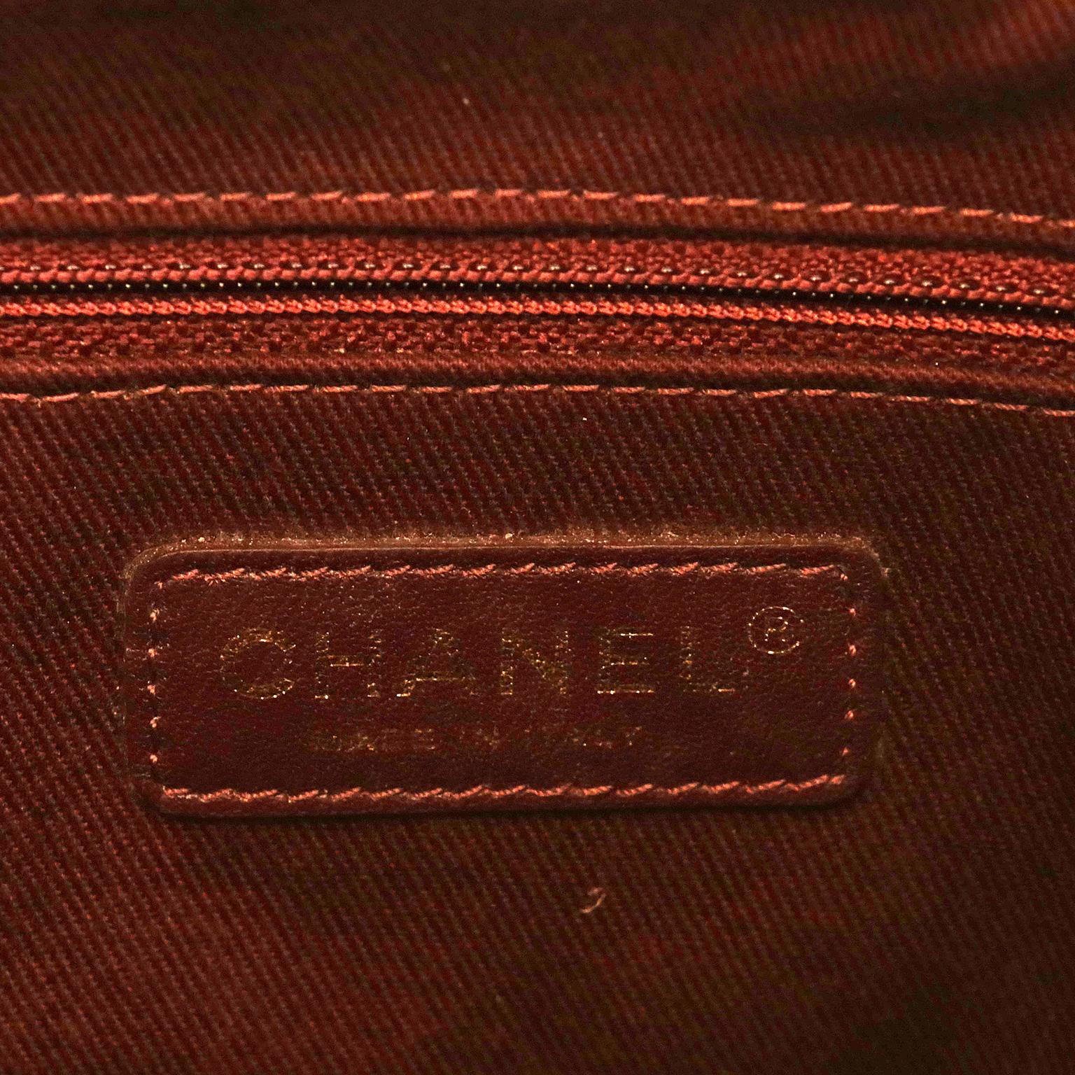 Chanel Praline Distressed Leather Saddle Bag with Fringe 2