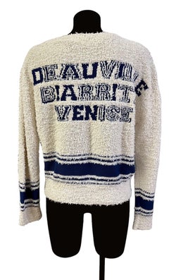 Chanel Pre Collection Spring 2019 Iconic Varsity Sweater Pullover