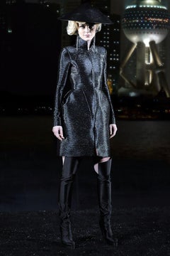 Chanel Pre-fall 2010 Shanghai Black Shimmer Jacket Dress - 8