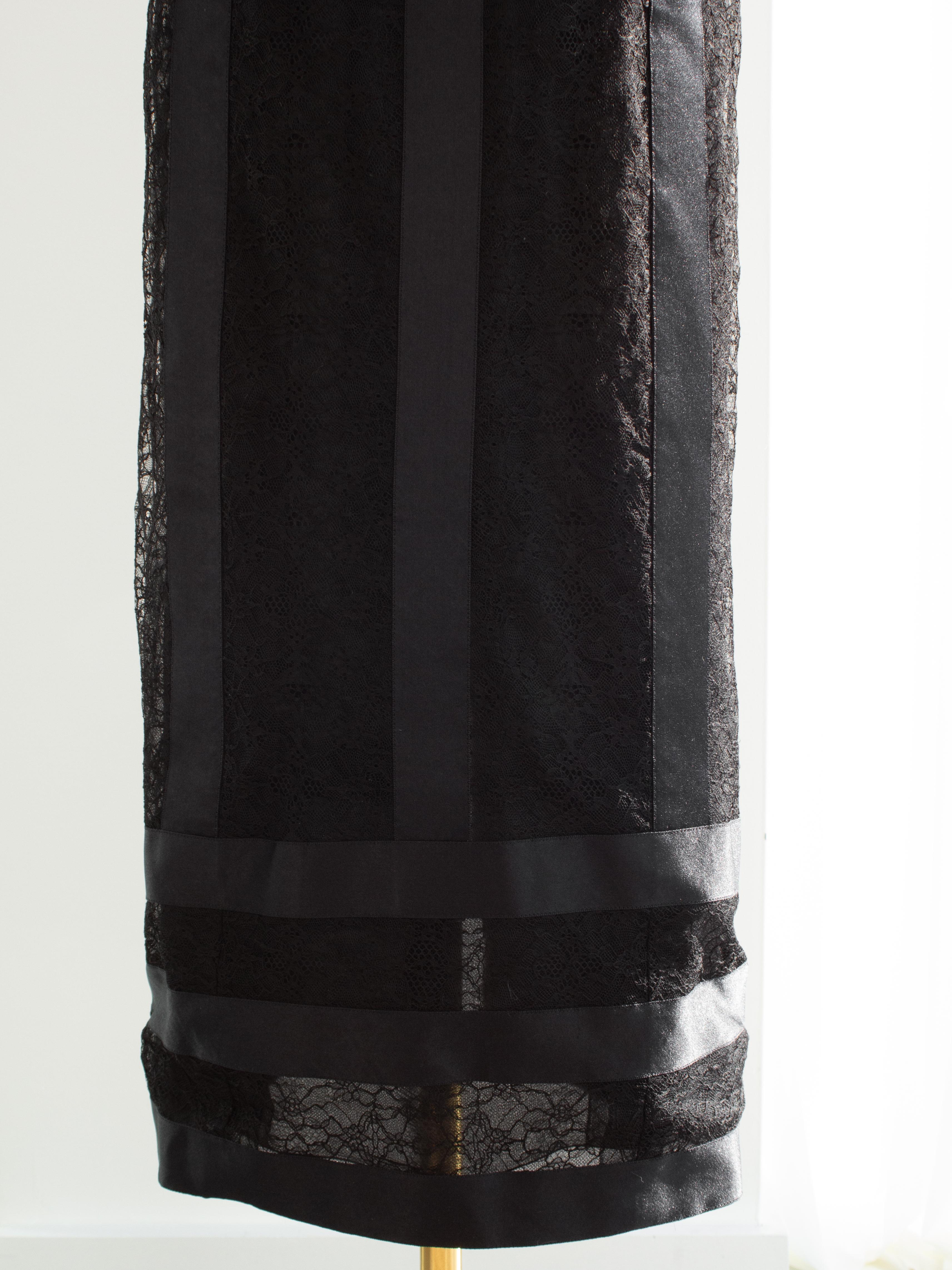  Chanel Pre-Fall 2015 Salzburg Black Lace Bow Edelweiss Metiers D'Art 15A Dress Pour femmes 