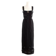 Chanel Pre-Fall 2015 Salzburg Black Lace Bow Edelweiss Metiers D'Art 15A Dress
