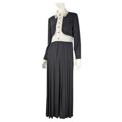CHANEL Vor Herbst 2016 Paris Rom Langes Kleid
