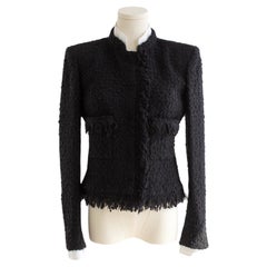 Chanel Pre-Fall 2017 Metiers D'Art Cosmopolite Black White Boucle 17A Jacket