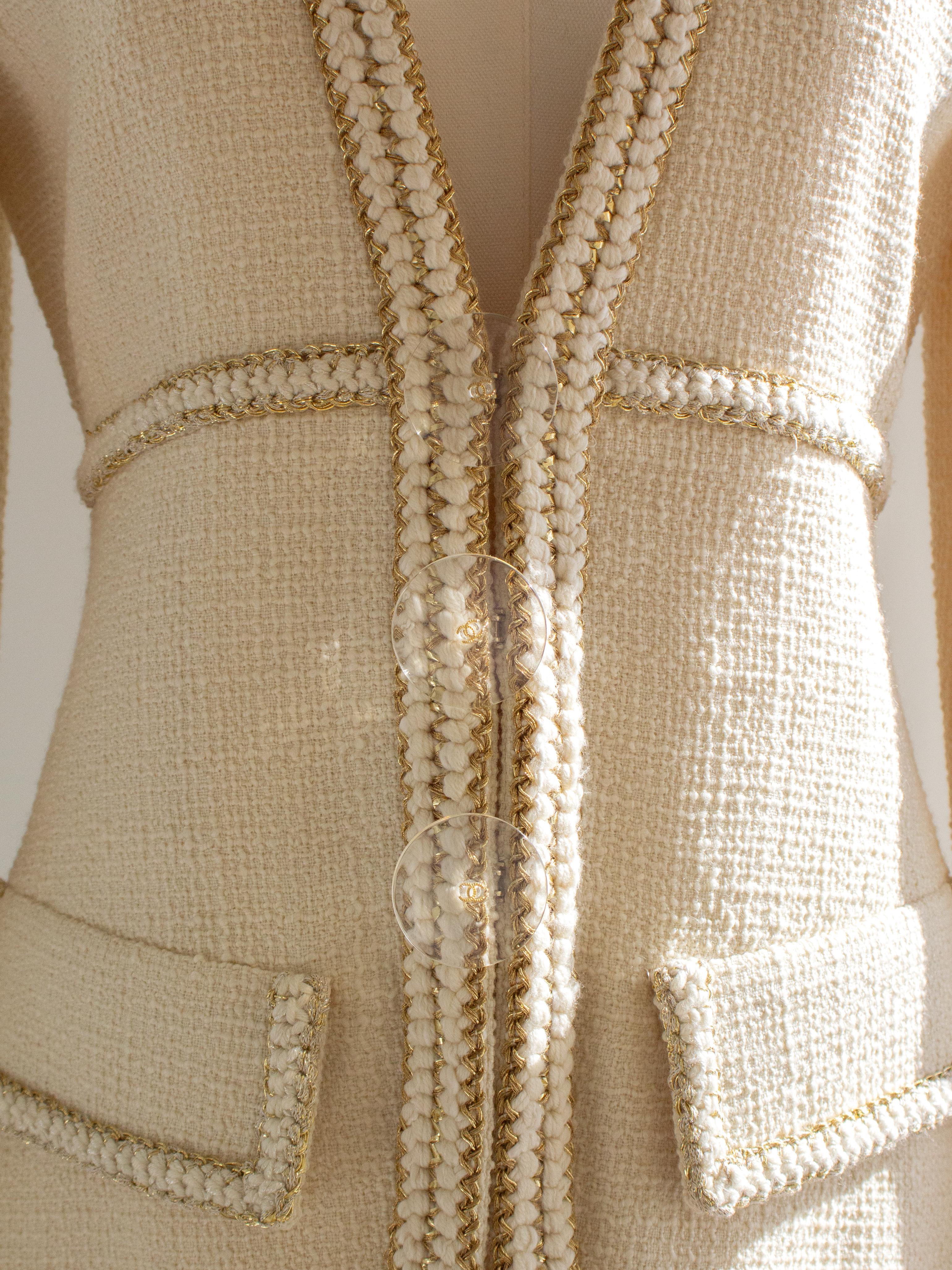 Chanel Pre-Fall 2017 Metiers D'Art Ritz 17A Ecru Cream Jacket Skirt Suit 2