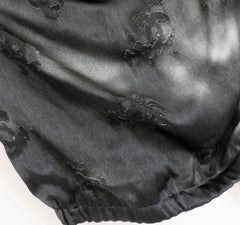 Chanel Pre Fall 2022 Grau CC Logo Devore Crystal Halter Top