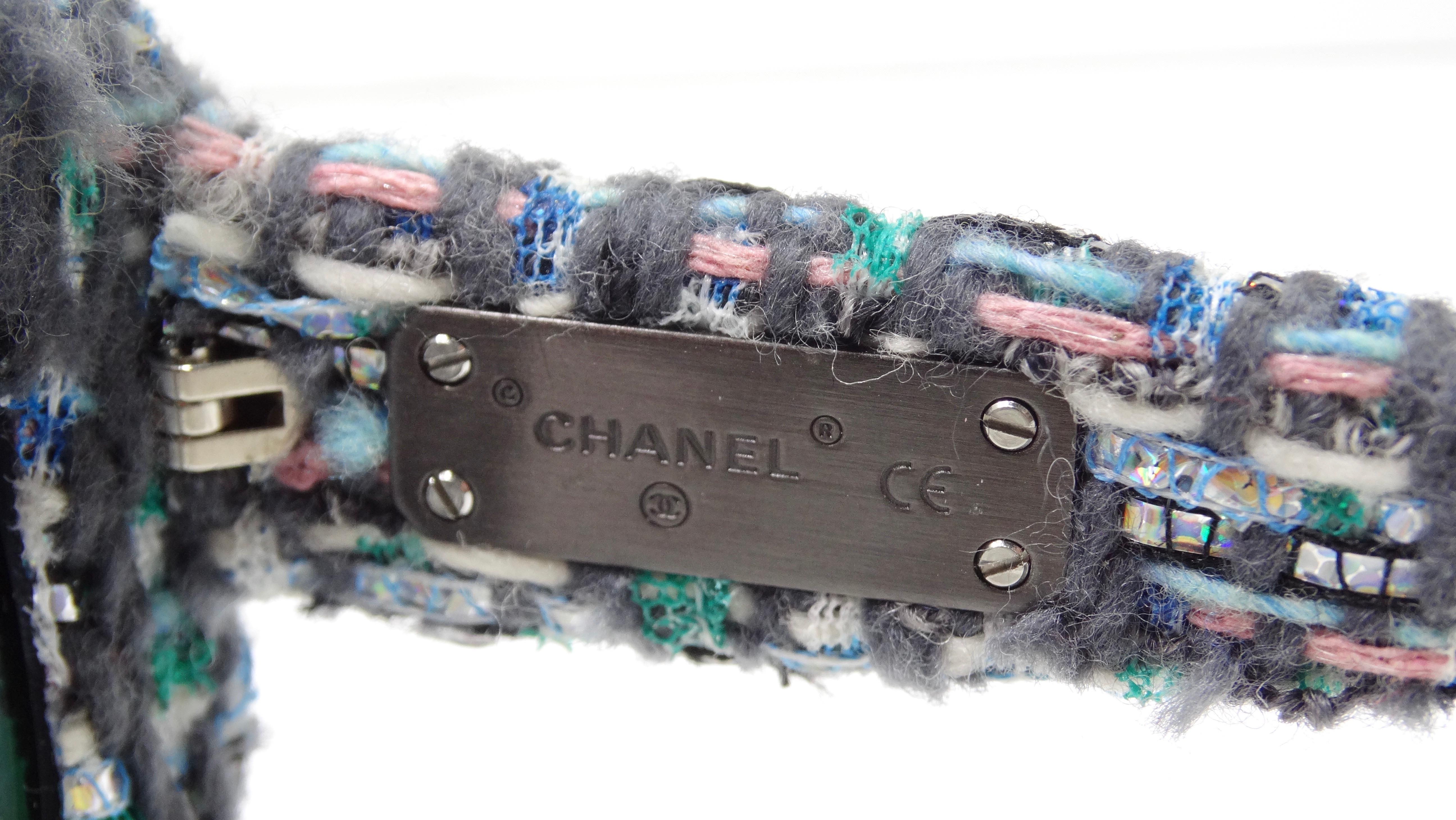 Chanel Pre-Fall Tweed-Sonnenbrille im Zustand „Gut“ in Scottsdale, AZ