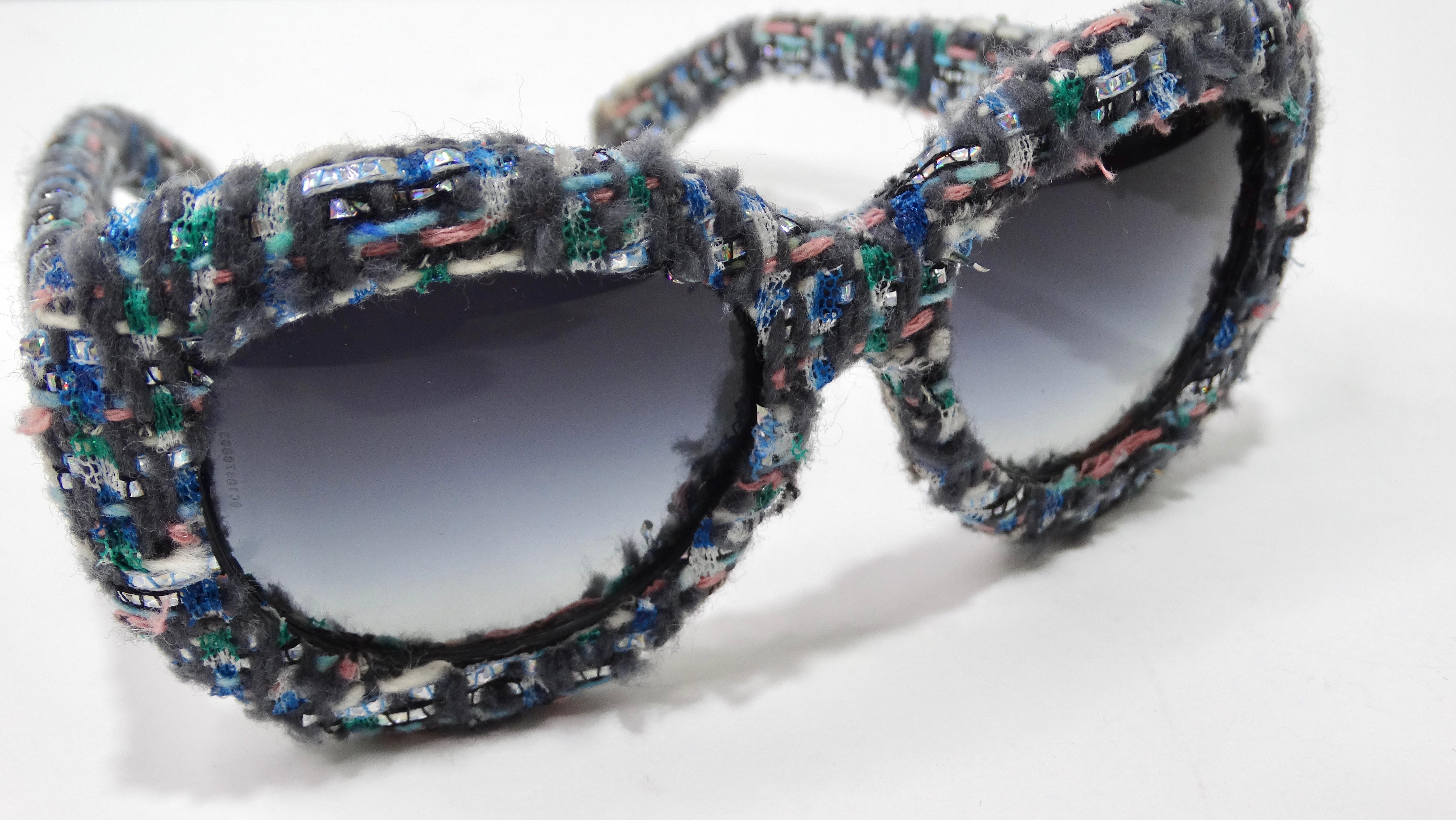 Chanel Pre-Fall Tweed-Sonnenbrille für Damen oder Herren